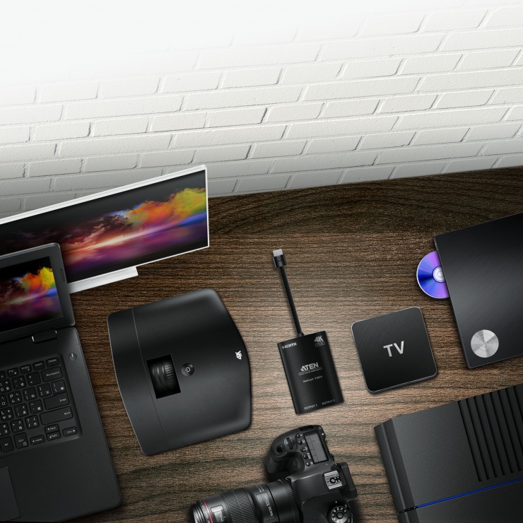 Imagine Multiplicator HDMI 2 porturi True 4K, ATEN VS82H